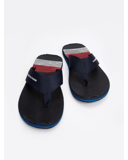 Tommy Hilfiger Blue Massage Footbed Flip-flops for men