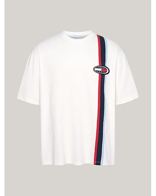 Tommy Hilfiger Archive Oversized T-shirt Met Strepen En Logo in het White voor heren