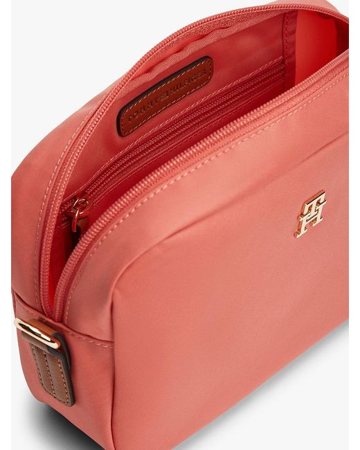 Tommy Hilfiger Pink Popette Crossbody Camera Bag