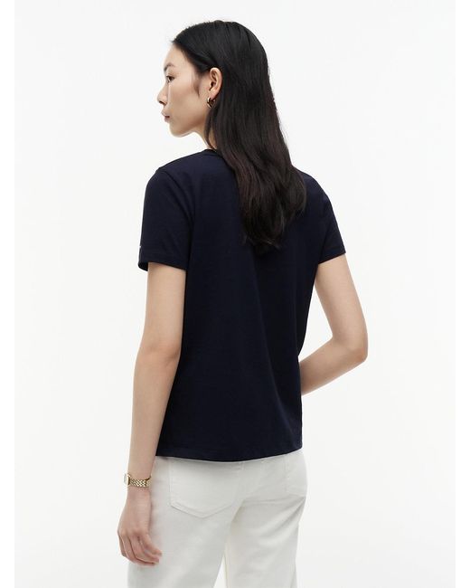 Tommy Hilfiger Blue Pure Cotton Logo T-shirt