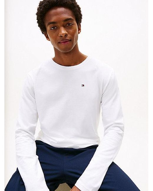 Tommy Hilfiger Th Original Langarm-Pyjama in White für Herren