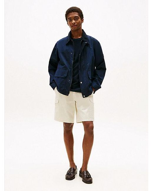 Tommy Hilfiger Performance Harlem Relaxed Cargoshort Van Ripstop in het Blue voor heren