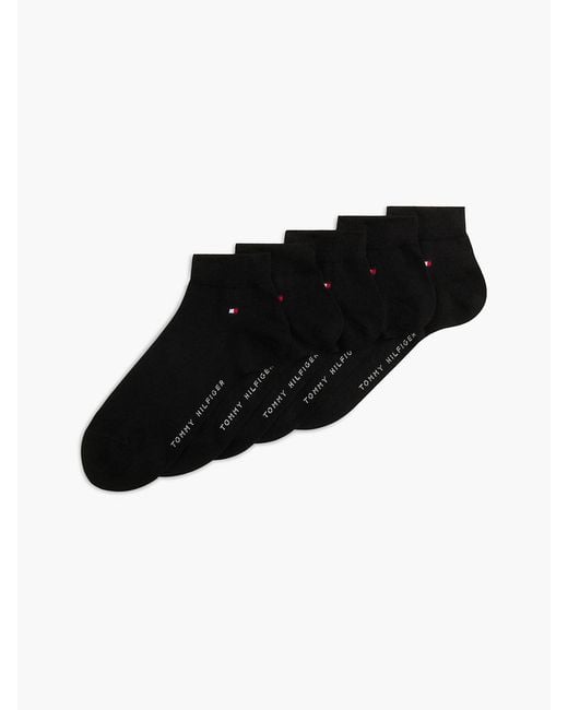 Tommy Hilfiger Black 6-pack Ankle Socks for men