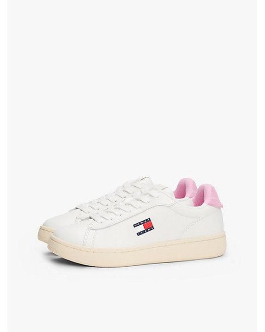Tommy Hilfiger Natural Archive Court-Sneaker Aus Leder