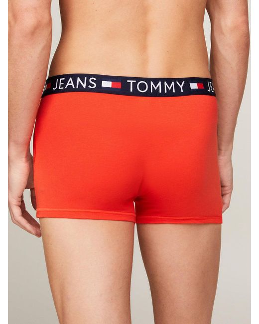 Lot de 5 boxers Essential à ceinture logo Tommy Hilfiger pour homme en coloris Orange