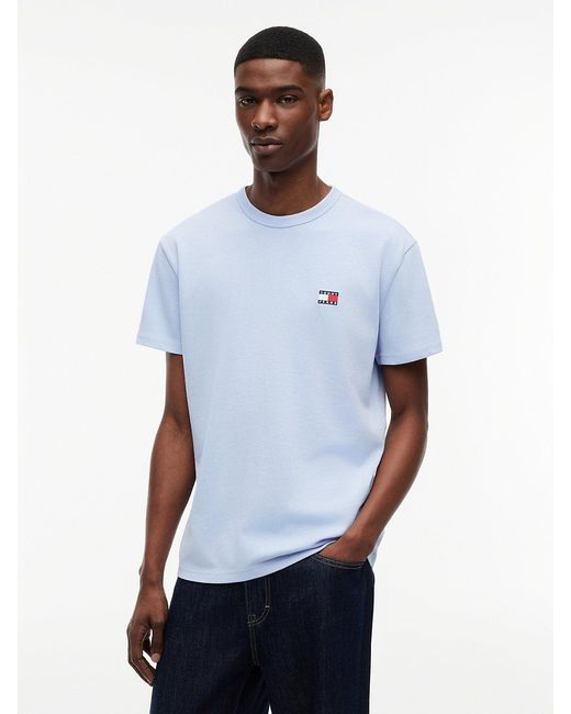 Tommy Hilfiger Blue Tommy Flag Crew Neck T-Shirt for men