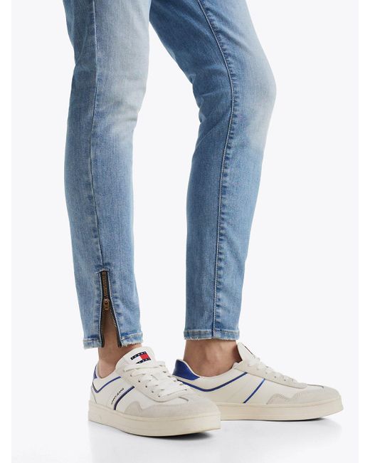 Tommy Hilfiger Blue Sophie Zip Hem Skinny Jeans