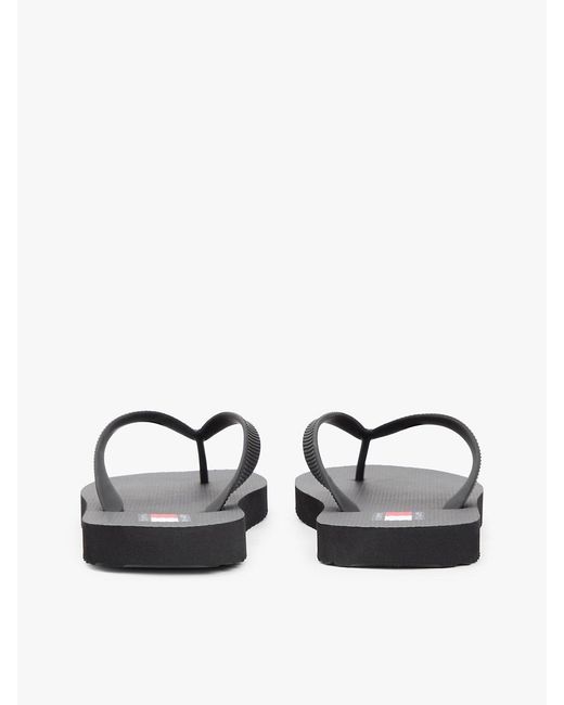Tommy Hilfiger White Logo Strap Flip-Flops for men