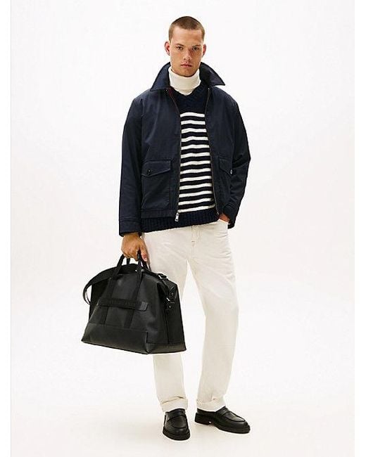 Tommy Hilfiger Moderne Weekendtas Met Metallic Logo in het Black voor heren