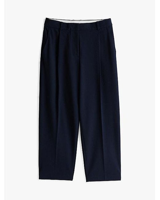 Tommy Hilfiger Cropped Broek Met Tapered Fit in het White