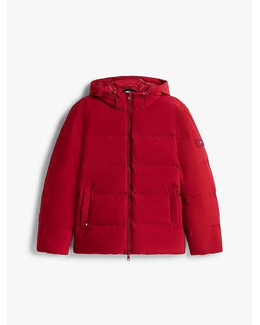 Tommy Hilfiger Wasserabweisende Puffer-Jacke Mit Daunen in Red für Herren