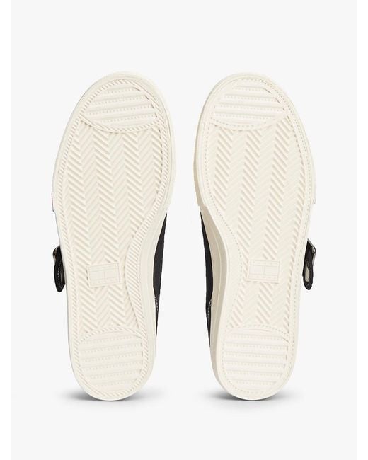 Tommy Hilfiger White Archive Mary Jane Buckle Trainers