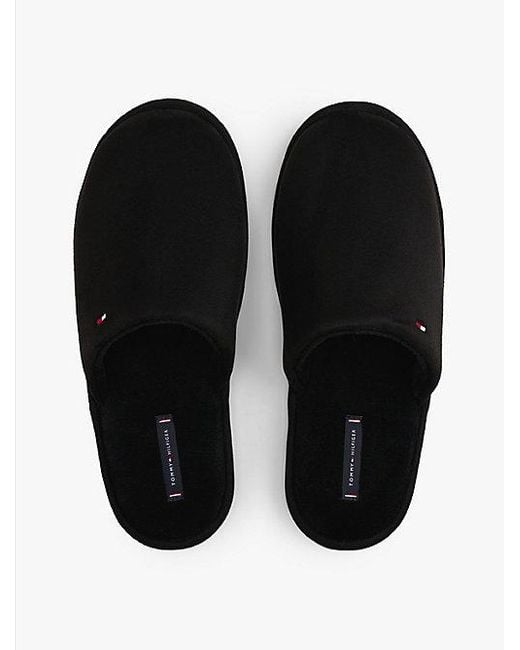 Zapatillas Con Logo Bordado Tommy Hilfiger de hombre de color Black