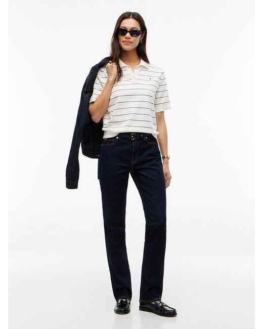 Tommy Hilfiger Blue Mid Rise Slim Jeans