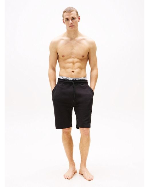 Tommy Hilfiger Black Th Original Lounge Shorts for men