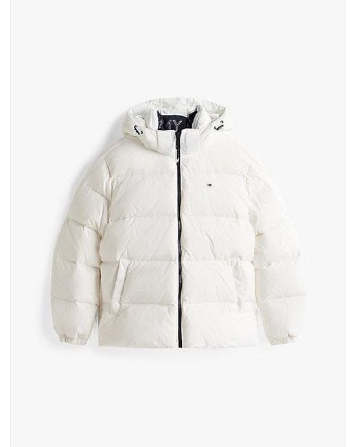 Tommy Hilfiger Wasserabweisende, Daunengefüllte Puffer-Jacke in White für Herren