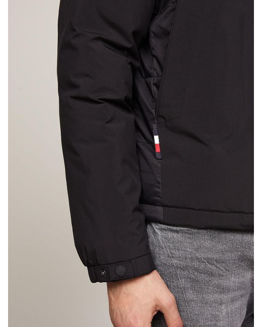 Tommy Hilfiger Black Th Warm Padded Portland Jacket for men