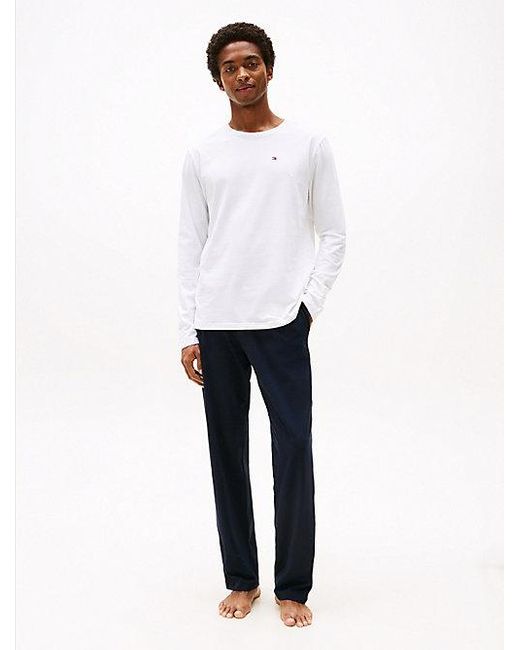 Tommy Hilfiger Th Original Langarm-Pyjama in White für Herren