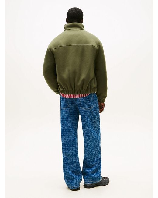 Tommy Hilfiger Green Relaxed Padded Jacket With Wool for men