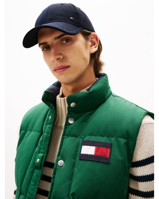 Cappello Con Sei Sezioni A Spina Di Pesce di Tommy Hilfiger in Blue da Uomo
