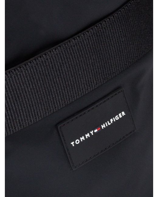 Tommy Hilfiger Black Logo Patch Small Reporter Bag for men