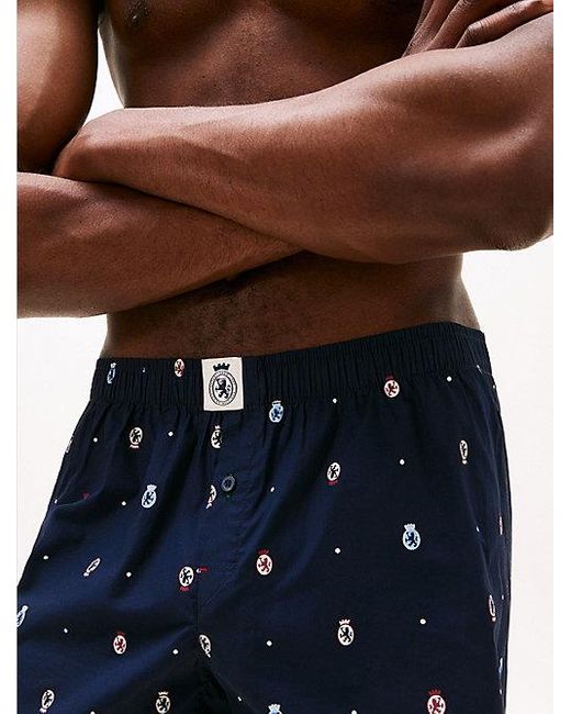 Tommy Hilfiger Set Van 3 Geweven Boxershorts Met Print in het Blue voor heren