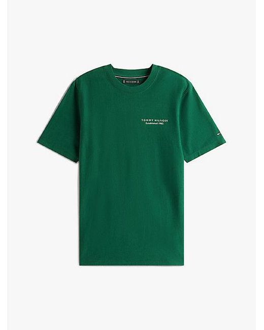 Camiseta De Punto Con Estampado Tommy Hilfiger de hombre de color Green
