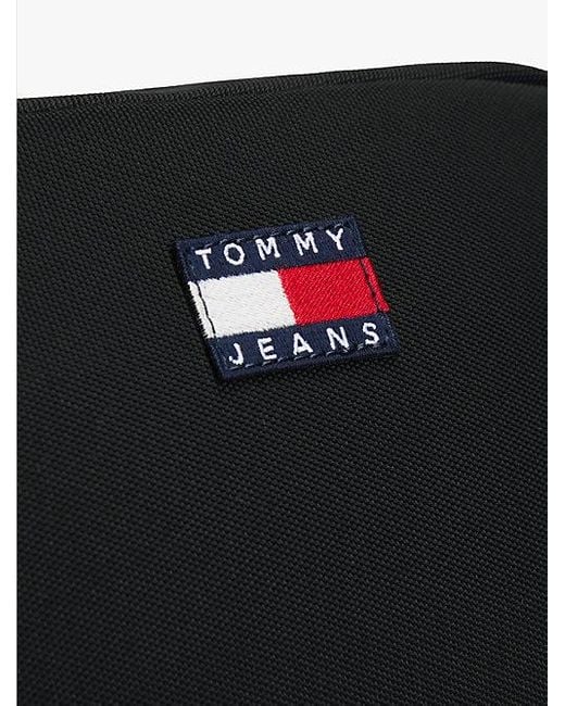 Tommy Hilfiger Black Essential Crossbody-Tasche Mit Logo