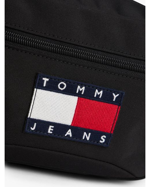 Tommy Hilfiger Black Archive Toggle Cord Bum Bag for men