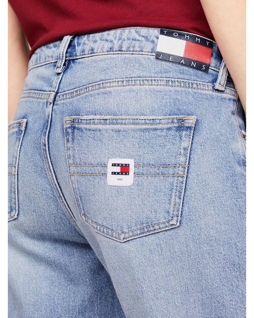 Tommy Hilfiger Blue Sophie Low Rise Straight Faded Jeans