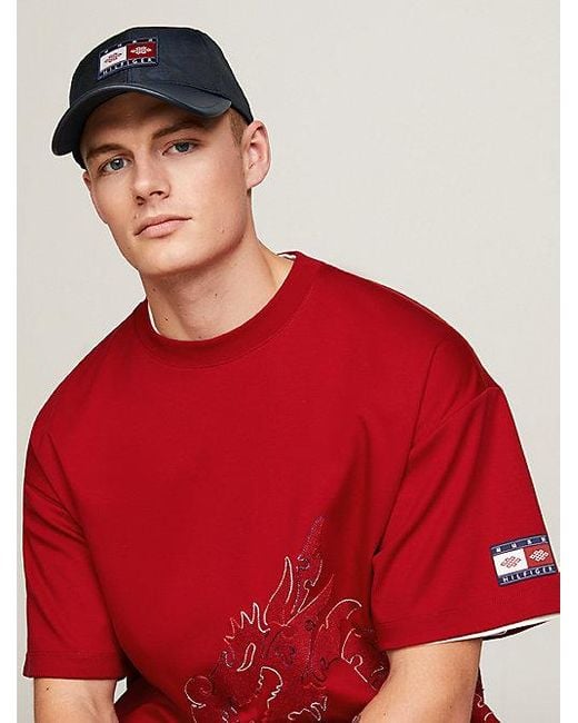 Tommy Hilfiger Tommy x CLOT Baseball-Cap mit Logo und Jacquard in Blue für Herren