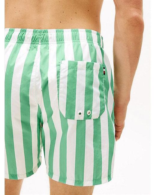 Tommy Hilfiger Medium Lange Zwemshort Met Print in het Green voor heren