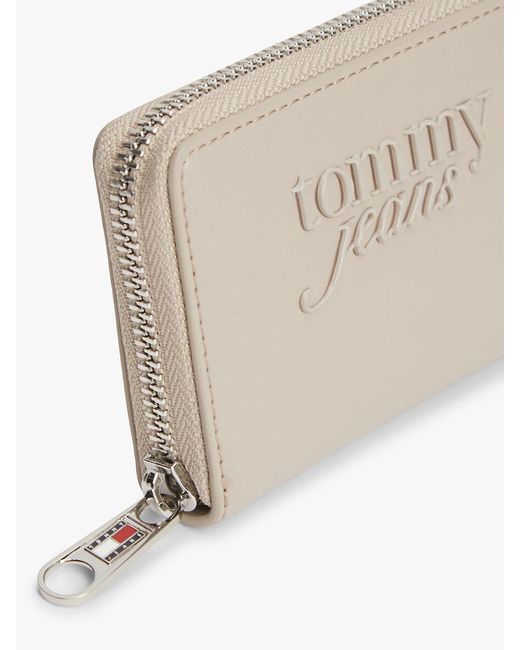 Tommy Hilfiger Natural Essential Logo Zip-Around Wallet