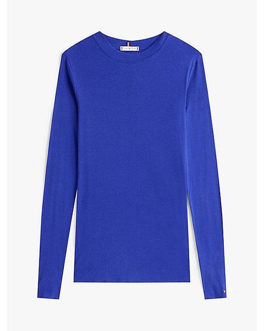 Tommy Hilfiger Blue The Runway Collection Slim Fit Langarmshirt