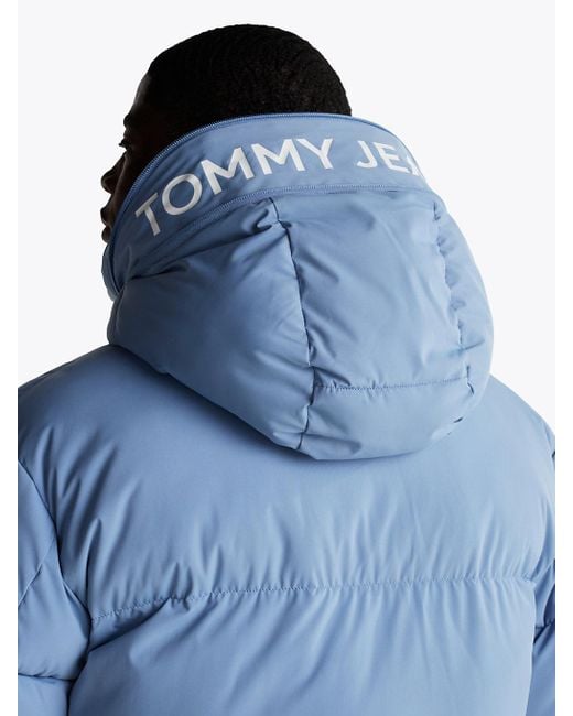Giubbino Relaxed Fit Imbottito Con Cappuccio di Tommy Hilfiger in Blue da Uomo