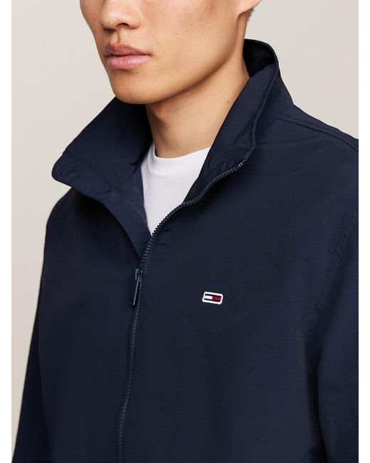 Tommy Hilfiger Blue Essential Zip-thru Relaxed Windbreaker Jacket for men