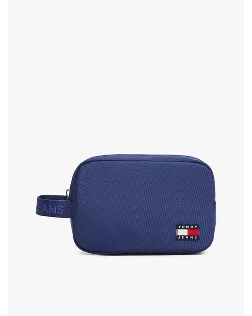 Tommy Hilfiger Blue Essential Washbag for men