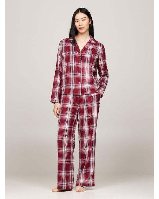 Tommy Hilfiger Red Th Original Flannel Pyjama Set