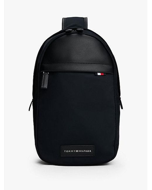 Tommy Hilfiger Crossbody-Sling-Bag Mit Logo-Patch in Black für Herren