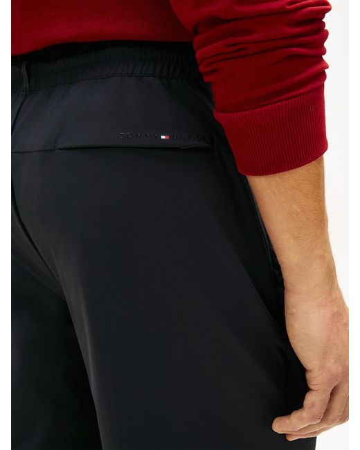 Tommy Hilfiger Red Performance Relaxed Ultra-Lightweight Trousers for men