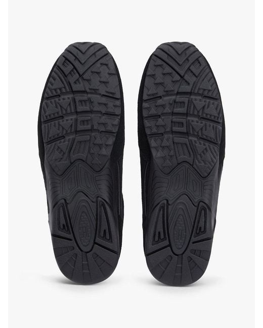 Tommy Hilfiger Black Suede Mixed Texture Archive Runner Trainers for men