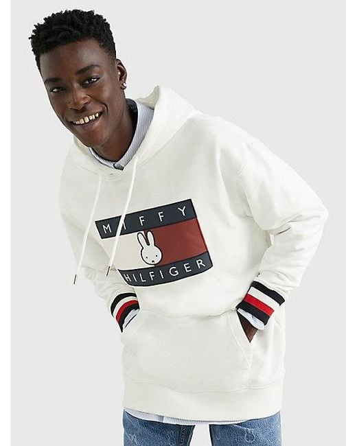 Tommy Hilfiger Tommy X Miffy Relaxed Fit Hoodie in het White voor heren