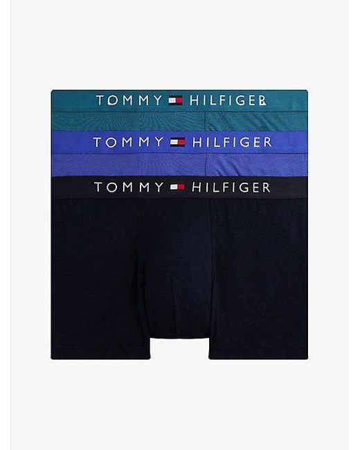 Tommy Hilfiger Original Set Van 3 Boxershorts Met Logotaille in het Blue voor heren