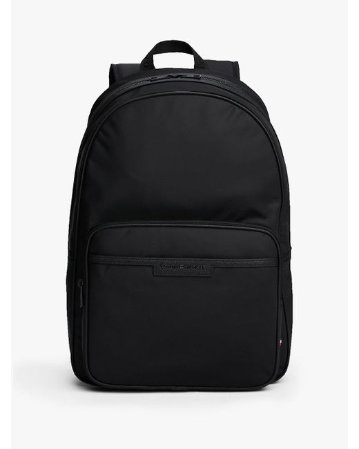 Zaino Tono Su Tono Con Logo di Tommy Hilfiger in Black da Uomo