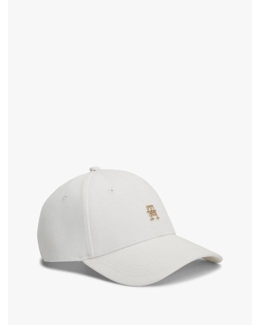 Tommy Hilfiger White Chic Th Monogram Baseball Cap