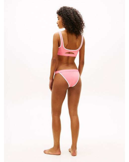 Tommy Hilfiger Orange Heritage Logo Cheeky Bikini Bottoms