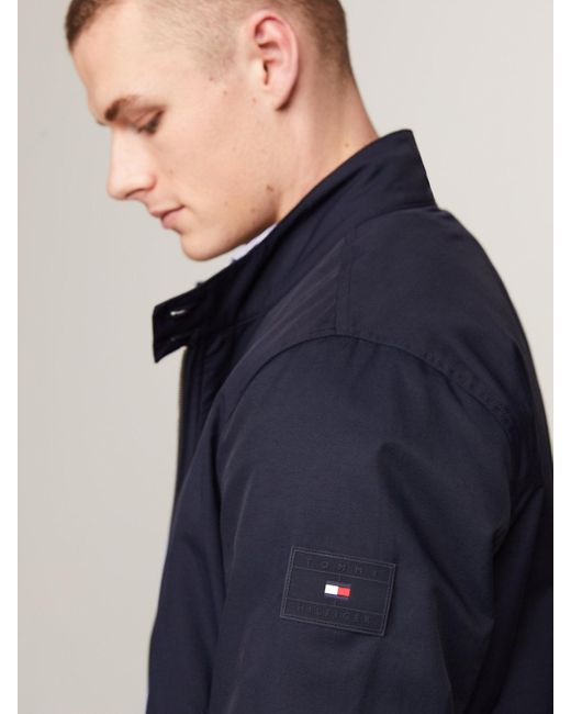 Tommy Hilfiger Blue Th Warm Padded Harrington Jacket for men