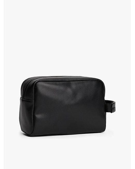 Tommy Hilfiger Logo-Kulturbeutel Aus Leder in Black für Herren