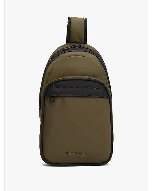 Tommy Hilfiger Crossbodytas Met Metalen Logo in het Green voor heren