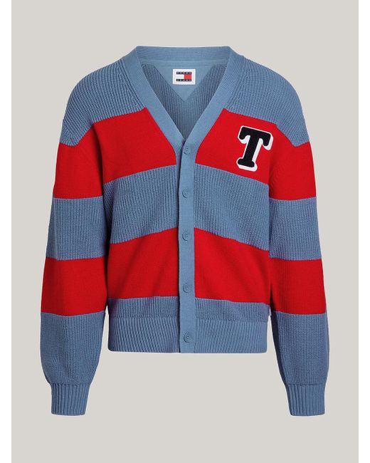 Tommy Hilfiger Textured Knit Stripe Cardigan for men